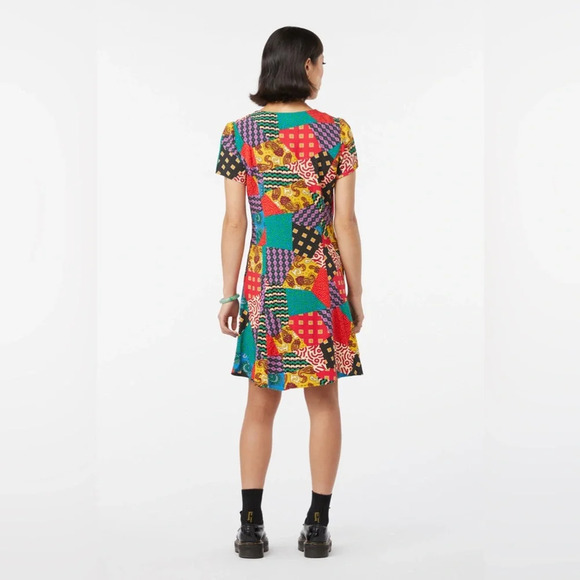 Dangerfield Patchwork Viscose Dress size AU 12/8 - Picture 13 of 13